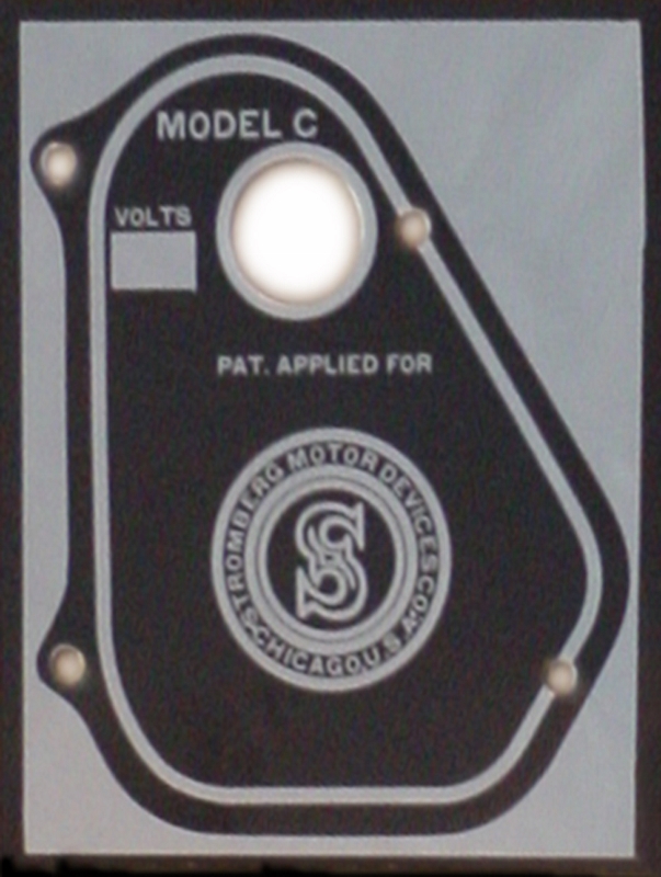 Duesenberg / Cord Stromberg Wiper Motor Plate