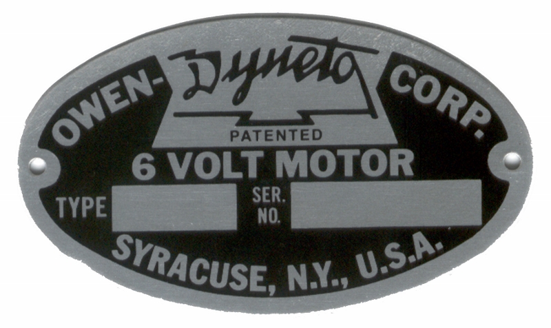 Owen-Dyneto Starter Plate